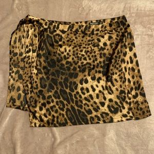 Nasty gal cheetah print skirt
